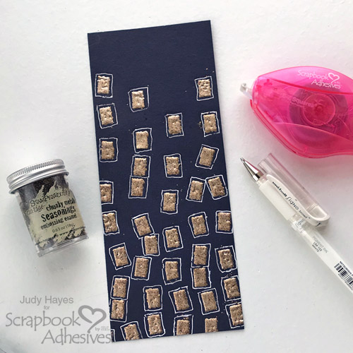 Wonky Embossed Squares Congrats Card by Judy Hayes for Scrapbook Adhesives by 3L
