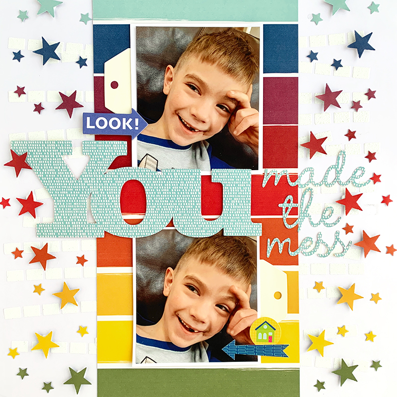 Little Boy Scrapbook Layout by Christine Meyer for Scrapbook Adhesives by 3L