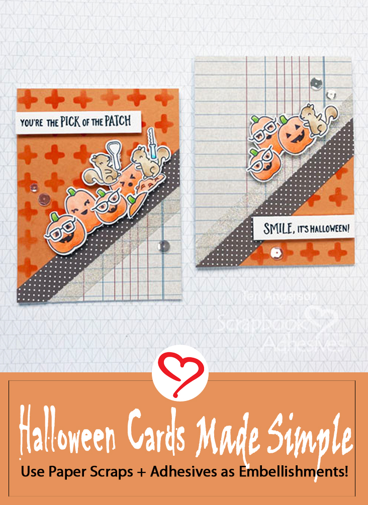 Halloween Cards Made Simple by Teri Anderson for Scrapbook Adhesives by 3L Pinterest