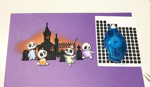 Cute Halloween Ghosts Card by Yvonne van de Grijp for Scrapbook Adhesives by 3L