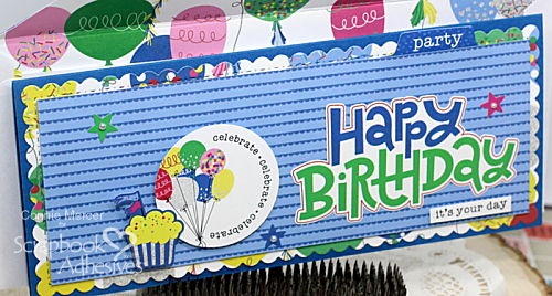 It's Your Day Birthday Slimline Card by Connie Mercer for Scrapbook Adhesives by 3L 