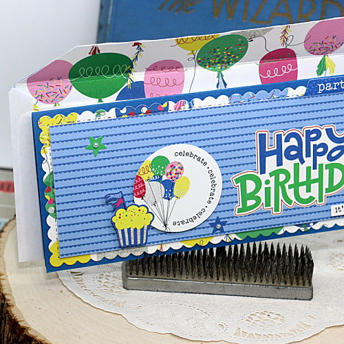 It's Your Day Birthday Slimline Card by Connie Mercer for Scrapbook Adhesives by 3L 