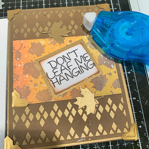 Don't Leaf Me Hanging Card by Meghan Kennihan for Scrapbook Adhesives by 3L