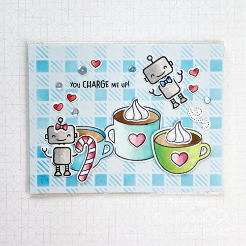 Robot Coffee Card with 2020 Fall/Winter Coffee Lovers Blog Hop by Teri Anderson for Scrapbook Adhesives by 3L