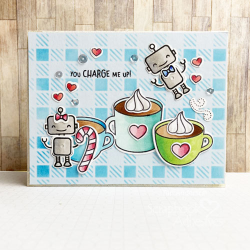 Robot Coffee Card with 2020 Fall/Winter Coffee Lovers Blog Hop by Teri Anderson for Scrapbook Adhesives by 3L