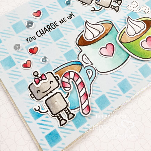 Robot Coffee Card with 2020 Fall/Winter Coffee Lovers Blog Hop by Teri Anderson for Scrapbook Adhesives by 3L