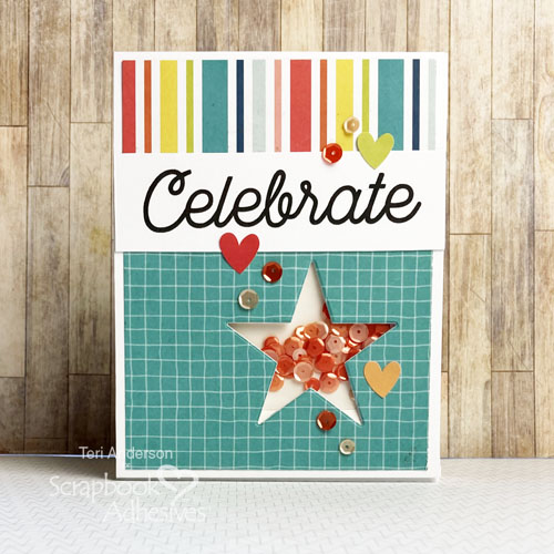 Easy Shaker Birthday Cards by Teri Anderson for Scrapbook Adhesives by 3L