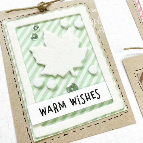 Easy Leaf Gift Tag Tutorial |by Teri Anderson fo rScrapbook Adhesives by 3L 