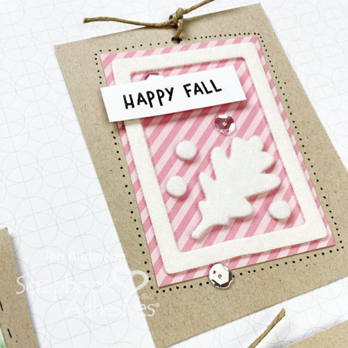 Easy Leaf Gift Tag Tutorial |by Teri Anderson fo rScrapbook Adhesives by 3L 