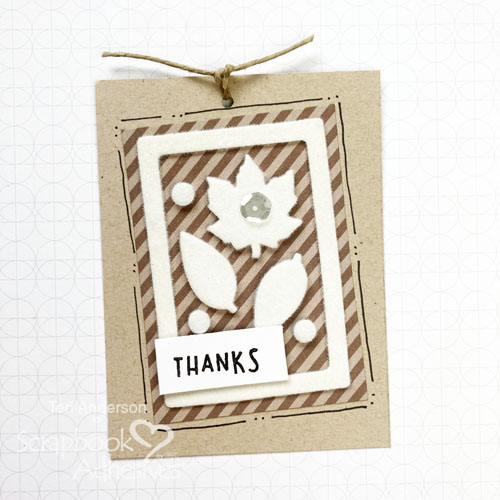 Easy Leaf Gift Tag Tutorial |by Teri Anderson fo rScrapbook Adhesives by 3L
