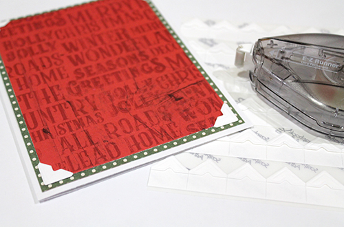 Holly Jolly Shaker Card by Tract McLennon for Scrapbook Adhesives by 3L