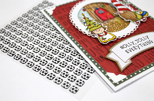 Holly Jolly Shaker Card by Tract McLennon for Scrapbook Adhesives by 3L