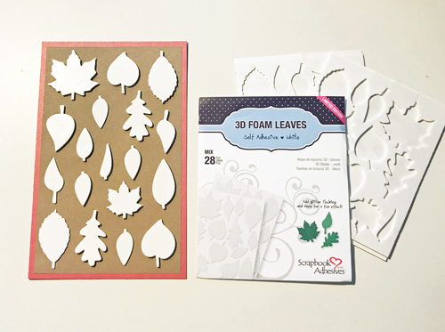 Autumn Color Leaves Card by Yvonne van de Grijp for Scrapbook Adhesives by 3L