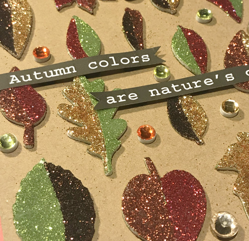 Autumn Color Leaves Card by Yvonne van de Grijp for Scrapbook Adhesives by 3L