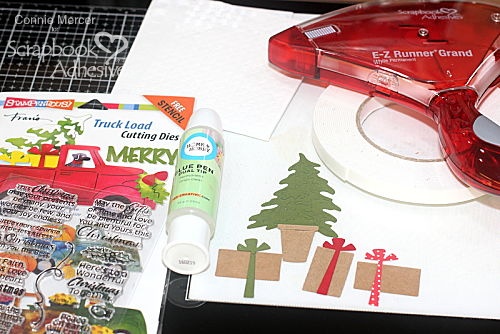 Inky Wonderful Christmas Card Tutorial by Connie Mercer for Scrapbook Adhesives by 3L