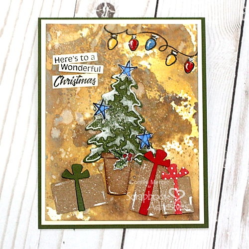 Inky Wonderful Christmas Card Tutorial by Connie Mercer for Scrapbook Adhesives by 3L