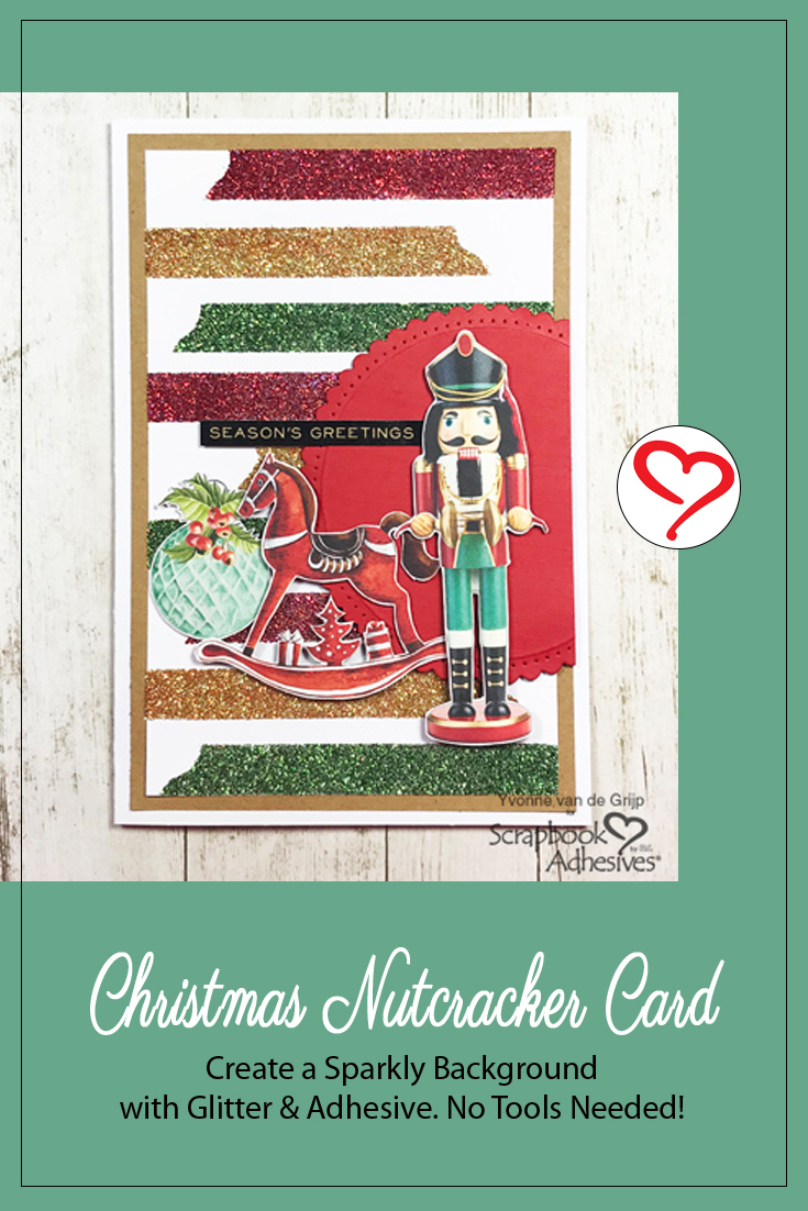 Christmas Nutcracker Card by Yvonne van de Grijp for Scrapbook Adhesives by 3L Pinterest