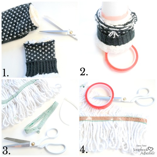 No-Sew Mop Gnome Tutorial by Dana Tatar for Scrapbook Adhesives by 3L 