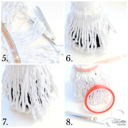 No-Sew Mop Gnome Tutorial by Dana Tatar for Scrapbook Adhesives by 3L 