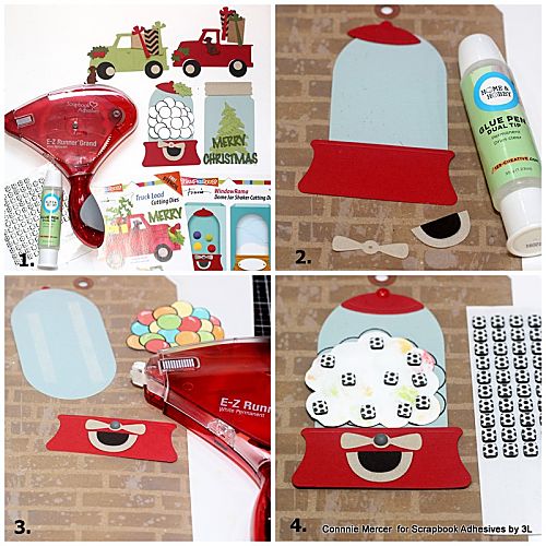 Fun Dome + Jar Gift Tags by Connie Mercer for Scrapbook Adhesives by 3L