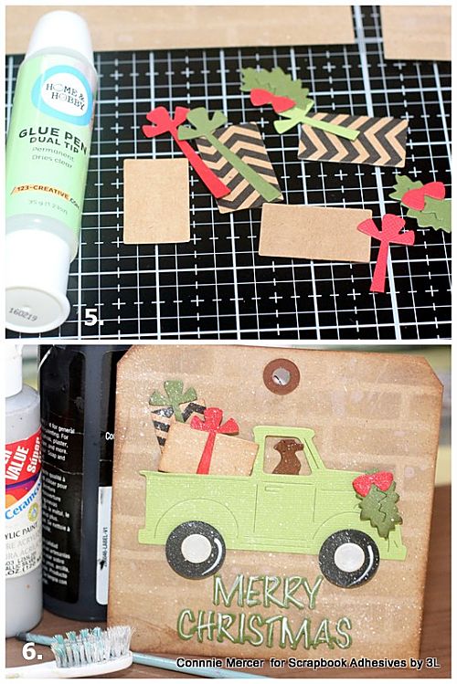 Truck Load of Holiday Gift Tags by Connie Mercer for Scrapbook Adhesives by 3L 