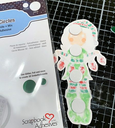 Elf Emma with Foiled Lights Card by Meghan Kennihan for Scrapbook Adhesives by 3L