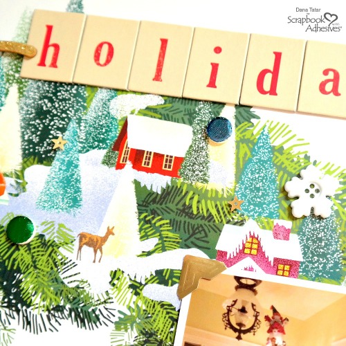 Poster Calendar Holiday Layout by Dana Tatar for Scrapbook Adhesives by 3L