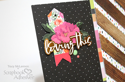 Simple Dimensional Border Layout by Tracy McLennon for Scrapbook Adhesives by 3L 