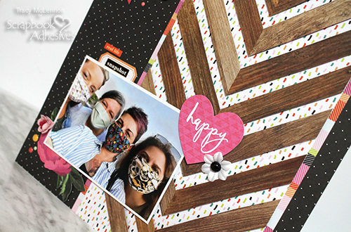 Simple Dimensional Border Layout by Tracy McLennon for Scrapbook Adhesives by 3L 