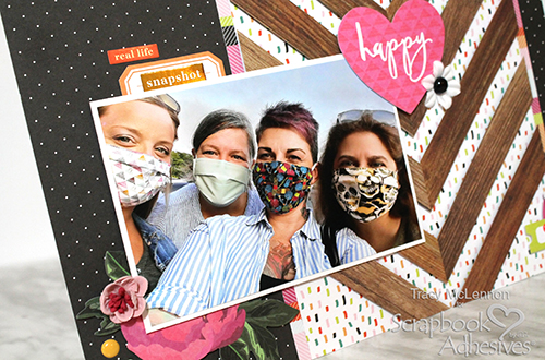 Simple Dimensional Border Layout by Tracy McLennon for Scrapbook Adhesives by 3L
