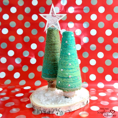 Yarn Tree Holiday Décor by Dana Tatar for Scrapbook Adhesives by 3L