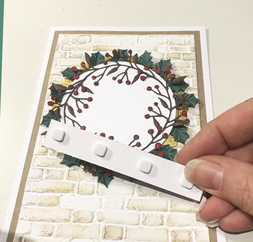 Merry Christmas Wreath Card by Yvonne van de Grijp for Scrapbook Adhesives by 3L 