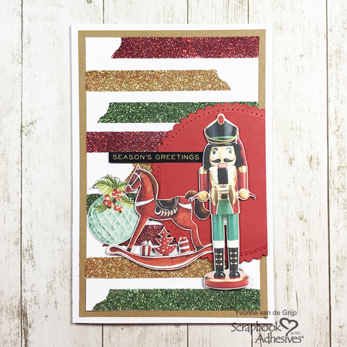 Christmas Nutcracker Card by Yvonne van de Grijp for Scrapbook Adhesives by 3L