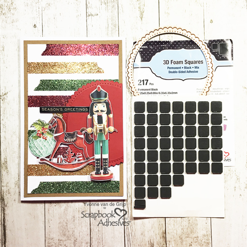 Christmas Nutcracker Card by Yvonne van de Grijp for Scrapbook Adhesives by 3L