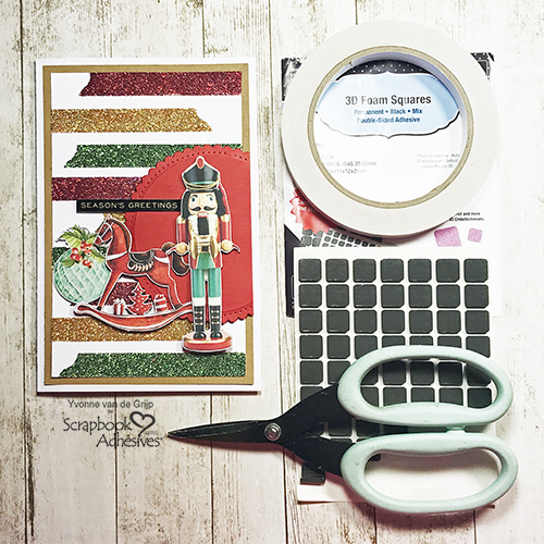 Christmas Nutcracker Card by Yvonne van de Grijp for Scrapbook Adhesives by 3L
