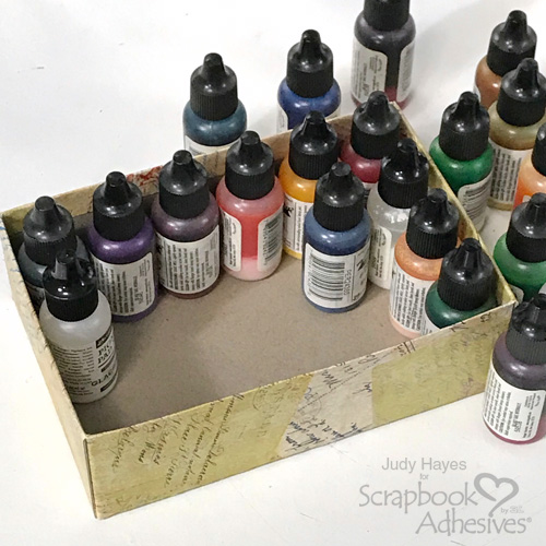 DIY Crafty Organization Box Tutorial by Judy Hayes for Scrapbook Adhesives by 3L