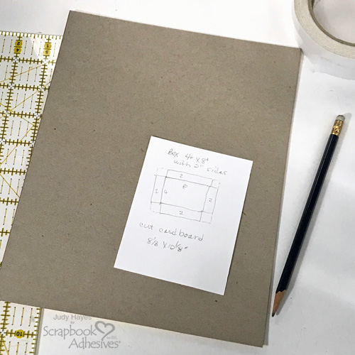 DIY Crafty Organization Box Tutorial by Judy Hayes for Scrapbook Adhesives by 3L