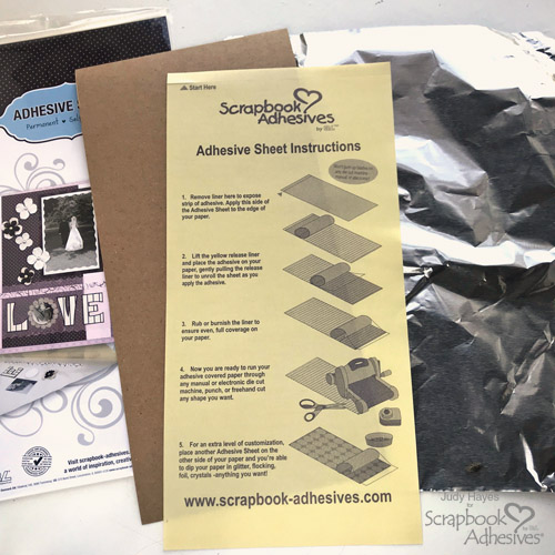 Foil + Inky Leaves Card Technique by Judy Hayes for Scrapbook Adhesives by 3L