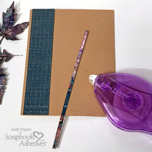 Foil + Inky Leaves Card Technique by Judy Hayes for Scrapbook Adhesives by 3L