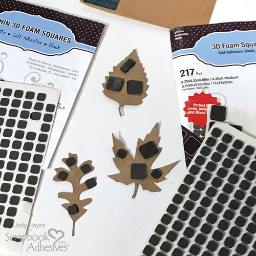 Foil + Inky Leaves Card Technique by Judy Hayes for Scrapbook Adhesives by 3L