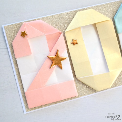 Origami 2021 New Year Card by Dana Tatar for Scrapbook Adhesives by 3L