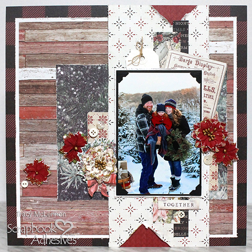 Together Dimensional Scrapbook Page by Tracy McLennon for Scrapbook Adhesives by 3L 