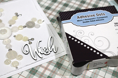 Button Snowflake Card by Tracy McLennon for Scrapbook Adhesives by 3L