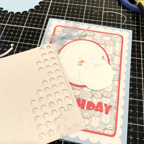 Snowy Birthday Wishes Card by Meghan Kennihan for Scrapbook Adhesives by 3L 