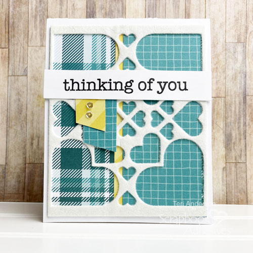 Easy Flocked Card Tutorial by Teri Anderson for Scrapbook Adhesives by 3L