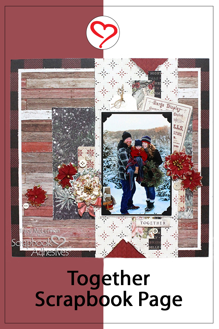 Together Dimensional Scrapbook Page by Tracy McLennon for Scrapbook Adhesives by 3L Pinterest