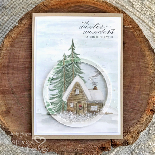 Winter Wonders Shaker Card by Judy Hayes for Scrapbook Adhesives by 3L