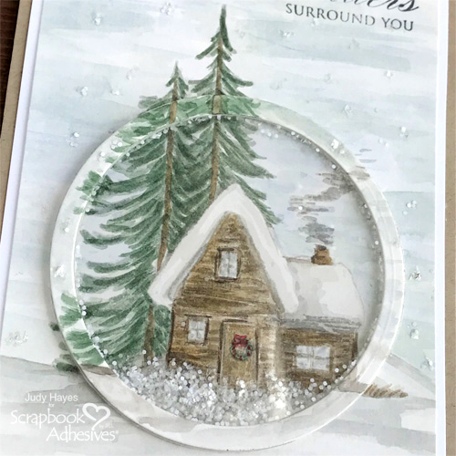 Winter Wonders Shaker Card by Judy Hayes for Scrapbook Adhesives by 3L