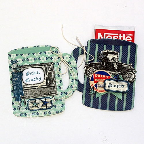 A Pair of Coffee Mug Gift Cards by Connie Mercer for Scrapbook Adhesives by 3L