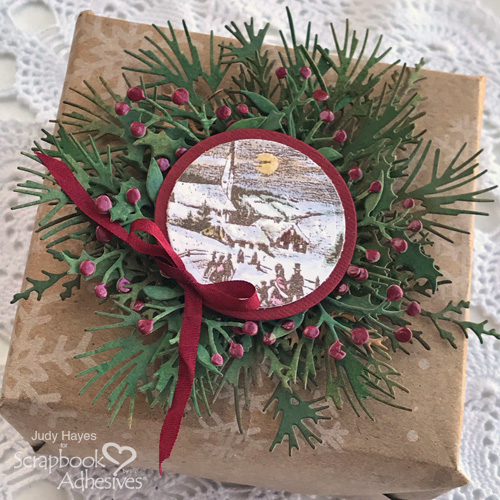 Holiday Package Topper by Judy Hayes for Scrapbook Adhesives by 3L